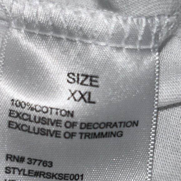 NEW Rafaella White Short Sleeve V Neck Top - Picture 6 of 7